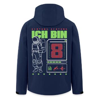 Geburtstag Astronaut Interface Junge 8 Jahre alt - Recycelte Männer Softshell-Jacke von Stanley/Stella - Navy - Hinten - AI Model Male 185 light (185cm)