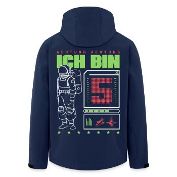 Geburtstag Astronaut Interface Junge 5 Jahre alt - Recycelte Männer Softshell-Jacke von Stanley/Stella - Navy - Hinten - AI Model Male 185 light (185cm)