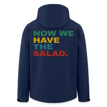 Now we have the Salad - Recycelte Männer Softshell-Jacke von Stanley/Stella - Navy - Hinten - AI Model Male 185 light (185cm)