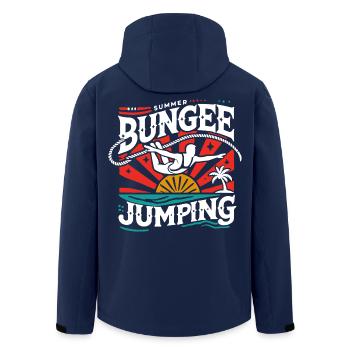  Bungee Jumper Geschenkidee, Bungy Jumps, Bungee - Recycelte Männer Softshell-Jacke von Stanley/Stella - Navy - Hinten - AI Model Male 185 light (185cm)