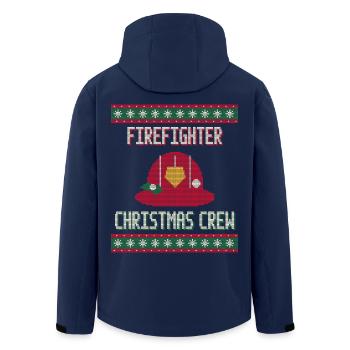 Firefighter Christmas Crew - Feuerwehr - Recycelte Männer Softshell-Jacke von Stanley/Stella - Navy - Hinten - AI Model Male 185 light (185cm)