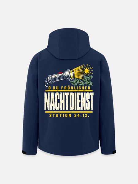 O du fröhlicher Nachtdienst Station - Recycelte Männer Softshell-Jacke von Stanley/Stella - Navy