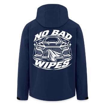 No Bad Wipes Auto Grafik - Recycelte Männer Softshell-Jacke von Stanley/Stella - Navy - Hinten - AI Model Male 185 light (185cm)