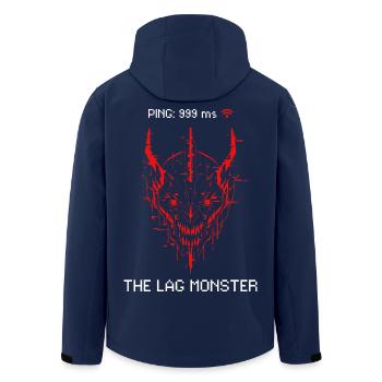 The Lag Monster Gamer Zocker Spruch High Ping - Recycelte Männer Softshell-Jacke von Stanley/Stella - Navy - Hinten - AI Model Male 185 light (185cm)