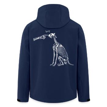 Boop Skelett Katze Halloween Gothic Spooky Cozy - Recycelte Männer Softshell-Jacke von Stanley/Stella - Navy - Hinten - AI Model Male 185 light (185cm)