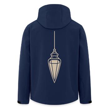 Pendel Kristallpendel - Magie & Spiritualität - Recycelte Männer Softshell-Jacke von Stanley/Stella - Navy - Hinten - AI Model Male 185 light (185cm)