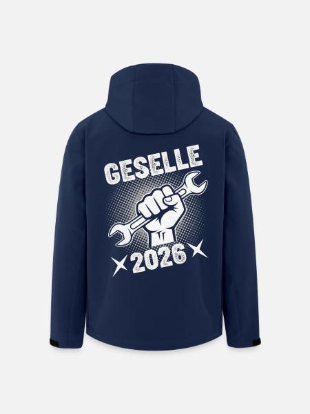 Geselle 2026 Gesellenprüfung Handwerk Bestanden - Recycelte Männer Softshell-Jacke von Stanley/Stella - Navy