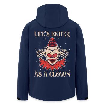 Life´s Better As A Clown Performer Gift Idea - Recycelte Männer Softshell-Jacke von Stanley/Stella - Navy - Hinten - AI Model Male 185 light (185cm)