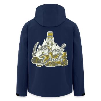 Feiertagshumor Nussknacker lässt Kerl Gold knacken - Recycelte Männer Softshell-Jacke von Stanley/Stella - Navy - Hinten - AI Model Male 185 light (185cm)