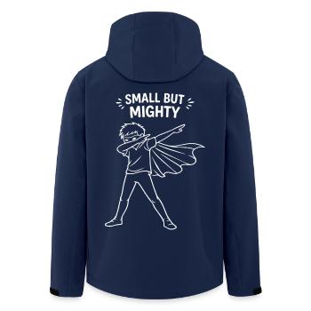 Small But Mighty Superheld Kinder Dabbing - Recycelte Männer Softshell-Jacke von Stanley/Stella - Navy - Hinten - AI Model Male 185 light (185cm)