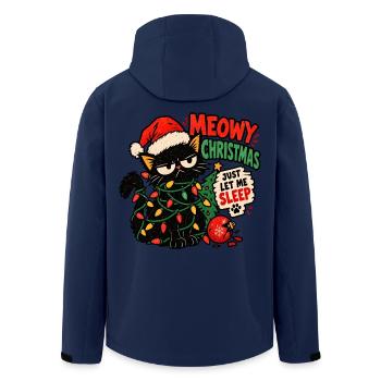 Eine Katze, die Weihnachten hasst - Recycelte Männer Softshell-Jacke von Stanley/Stella - Navy - Hinten - AI Model Male 185 light (185cm)
