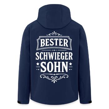 Bester Schwiegersohn Geschenk  - Recycelte Männer Softshell-Jacke von Stanley/Stella - Navy - Hinten - AI Model Male 185 light (185cm)