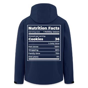 Feiertagswerte Kekse Kakao - Recycelte Männer Softshell-Jacke von Stanley/Stella - Navy - Hinten - AI Model Male 185 light (185cm)