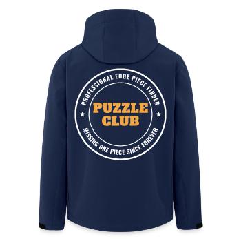 Professional Edge Piece Finder Puzzle Club - Recycelte Männer Softshell-Jacke von Stanley/Stella - Navy - Hinten - AI Model Male 185 light (185cm)