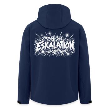 Eskalation Feuerwerk Silvester - Recycelte Männer Softshell-Jacke von Stanley/Stella - Navy - Hinten - AI Model Male 185 light (185cm)