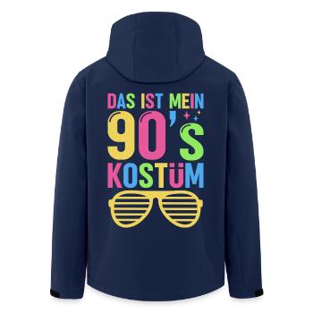 90er Jahre Party Kostüm Retro 90s Mottoparty - Recycelte Männer Softshell-Jacke von Stanley/Stella - Navy - Hinten - AI Model Male 185 light (185cm)
