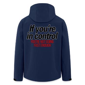 Fahr schneller! – RC Speed & Rennhumor - Recycelte Männer Softshell-Jacke von Stanley/Stella - Navy - Hinten - AI Model Male 185 light (185cm)