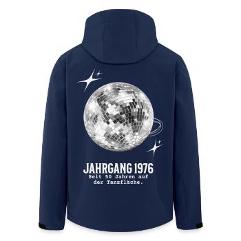 50. Geburtstag Frau Jahrgang 1976 Disco Geschenk - Recycelte Männer Softshell-Jacke von Stanley/Stella - Navy - Hinten - AI Model Male 185 light (185cm)