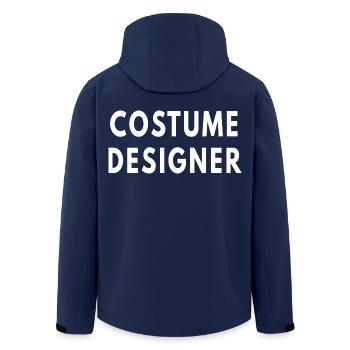 Kostümbildner | Kreativer Modekünstler - Recycelte Männer Softshell-Jacke von Stanley/Stella - Navy - Hinten - AI Model Male 185 light (185cm)