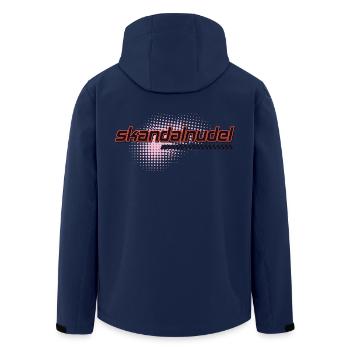 Skandalhudel Neon-Logo Retro - Recycelte Männer Softshell-Jacke von Stanley/Stella - Navy - Hinten - AI Model Male 185 light (185cm)