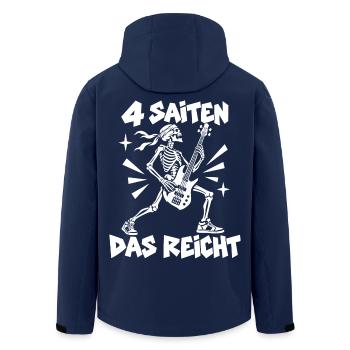 Vier Saiten reichen - Recycelte Männer Softshell-Jacke von Stanley/Stella - Navy - Hinten - AI Model Male 185 light (185cm)