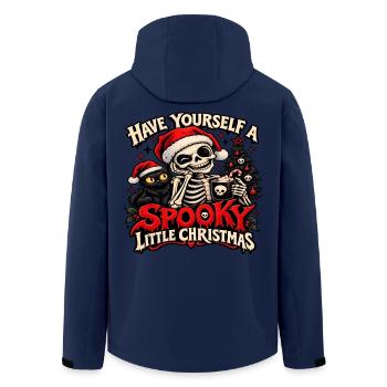 Gothmas – Dunkles Weihnachten - Recycelte Männer Softshell-Jacke von Stanley/Stella - Navy - Hinten - AI Model Male 185 light (185cm)