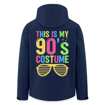90er Jahre Party Kostüm Retro 90s Mottoparty - Recycelte Männer Softshell-Jacke von Stanley/Stella - Navy - Hinten - AI Model Male 185 light (185cm)