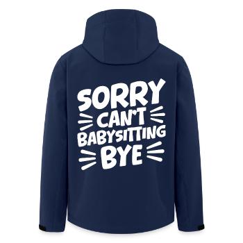 Childcare Provider Sorry Can´t Babysitting Bye - Recycelte Männer Softshell-Jacke von Stanley/Stella - Navy - Hinten - AI Model Male 185 light (185cm)