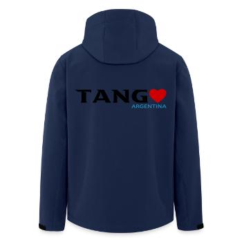 Tango - Recycelte Männer Softshell-Jacke von Stanley/Stella - Navy - Hinten - AI Model Male 185 light (185cm)