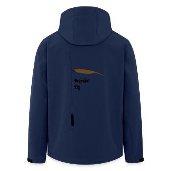 Dropshot Rig - Recycelte Männer Softshell-Jacke von Stanley/Stella - Navy - Hinten - AI Model Male 185 light (185cm)
