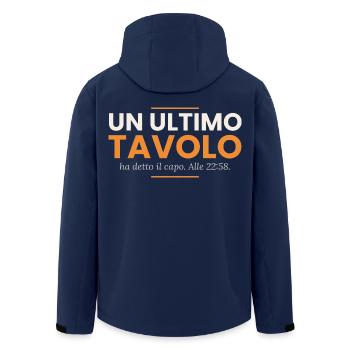 Ein letzter Tisch, sagte der Chef – Kellner - Recycelte Männer Softshell-Jacke von Stanley/Stella - Navy - Hinten - AI Model Male 185 light (185cm)