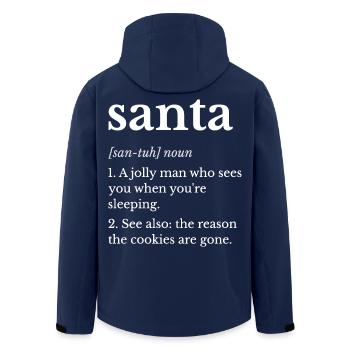 Weihnachtsmann-Definition Der Grund, warum die Kekse weg sind - Recycelte Männer Softshell-Jacke von Stanley/Stella - Navy - Hinten - AI Model Male 185 light (185cm)