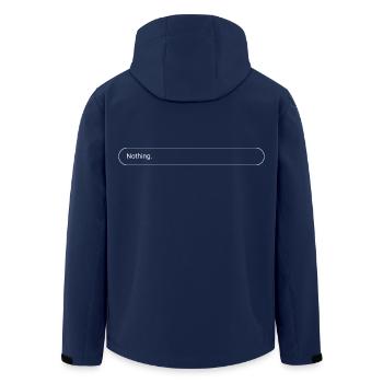 Minimalist Search Bar Nothing Design - Recycelte Männer Softshell-Jacke von Stanley/Stella - Navy - Hinten - AI Model Male 185 light (185cm)