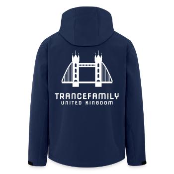TranceFamily United Kingdom - Tower Bridge - Recycelte Männer Softshell-Jacke von Stanley/Stella - Navy - Hinten - AI Model Male 185 light (185cm)