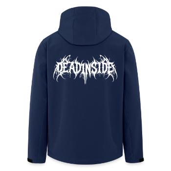 tot in Brutal Inked - Recycelte Männer Softshell-Jacke von Stanley/Stella - Navy - Hinten - AI Model Male 185 light (185cm)