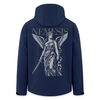 Nemesis-Göttin der Rache - Recycelte Männer Softshell-Jacke von Stanley/Stella - Navy - Hinten - AI Model Male 185 light (185cm)