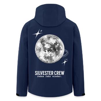 Silvester Crew Outfit Discokugel Party Neujahr - Recycelte Männer Softshell-Jacke von Stanley/Stella - Navy - Hinten - AI Model Male 185 light (185cm)
