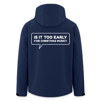 Ist es zu früh für Weihnachtsmusik - Recycelte Männer Softshell-Jacke von Stanley/Stella - Navy - Hinten - AI Model Male 185 light (185cm)