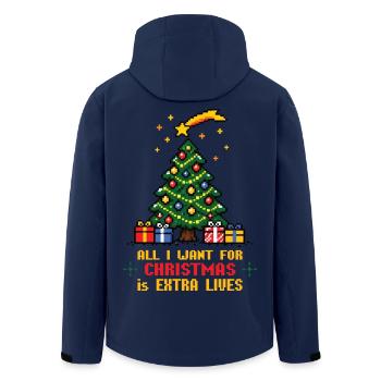 All I want for Christmas - Gamer - Recycelte Männer Softshell-Jacke von Stanley/Stella - Navy - Hinten - AI Model Male 185 light (185cm)