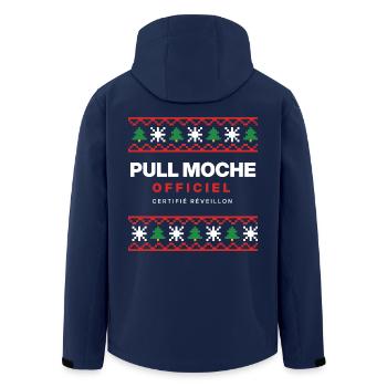 Hässlicher offizieller Weihnachtspullover – humorvoller Sweatshirt - Recycelte Männer Softshell-Jacke von Stanley/Stella - Navy - Hinten - AI Model Male 185 light (185cm)