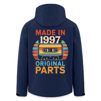 1997 Geburtstag Original 90er 80er Kassettenband Retro - Recycelte Männer Softshell-Jacke von Stanley/Stella - Navy - Hinten - AI Model Male 185 light (185cm)