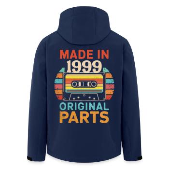 1999 Geburtstag Original 90er 80er Kassettenband Retro - Recycelte Männer Softshell-Jacke von Stanley/Stella - Navy - Hinten - AI Model Male 185 light (185cm)