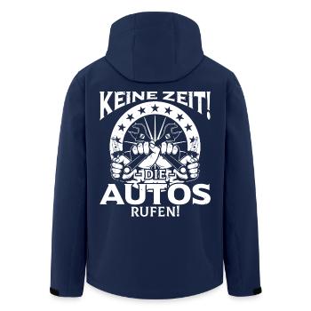 Keine Zeit Die Autos Rufen KFZ Mechaniker - Recycelte Männer Softshell-Jacke von Stanley/Stella - Navy - Hinten - AI Model Male 185 light (185cm)