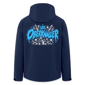 Oberknaller – Feuerwerk - Recycelte Männer Softshell-Jacke von Stanley/Stella - Navy - Hinten - AI Model Male 185 light (185cm)