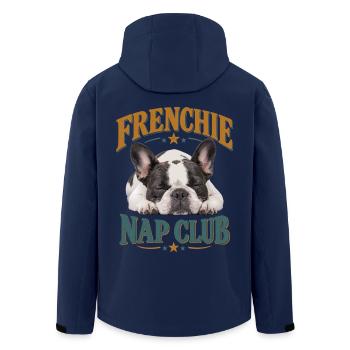 Frenchie Nap Club Französische Bulldogge Beim - Recycelte Männer Softshell-Jacke von Stanley/Stella - Navy - Hinten - AI Model Male 185 light (185cm)