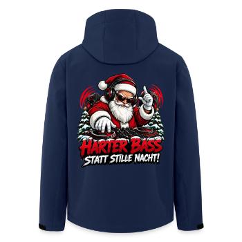 Harter Bass Santa Remix - Recycelte Männer Softshell-Jacke von Stanley/Stella - Navy - Hinten - AI Model Male 185 light (185cm)