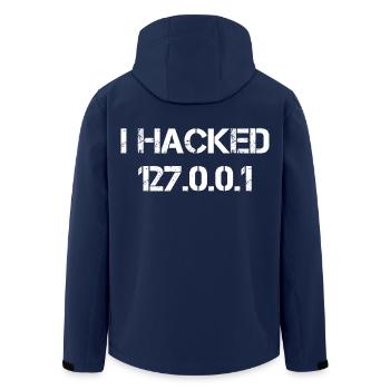 I Hacked 127.0.0.1 Programmierer Coder Geek - Recycelte Männer Softshell-Jacke von Stanley/Stella - Navy - Hinten - AI Model Male 185 light (185cm)