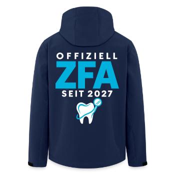 Offiziell ZFA seit 2027 – Zahnmedizin Beruf - Recycelte Männer Softshell-Jacke von Stanley/Stella - Navy - Hinten - AI Model Male 185 light (185cm)