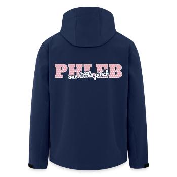 Phleb One Little Pinch Phlebotomist Tech - Recycelte Männer Softshell-Jacke von Stanley/Stella - Navy - Hinten - AI Model Male 185 light (185cm)