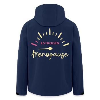 Menopause Frauen Östrogen - Recycelte Männer Softshell-Jacke von Stanley/Stella - Navy - Hinten - AI Model Male 185 light (185cm)